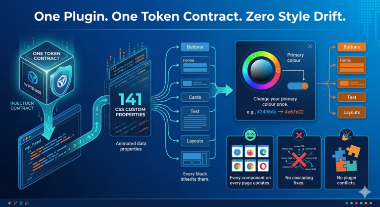 One Plugin. One Token Contract. Zero Style Drift.