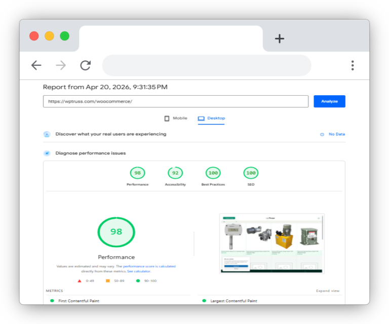 How to get high woocommerce pagespeed score